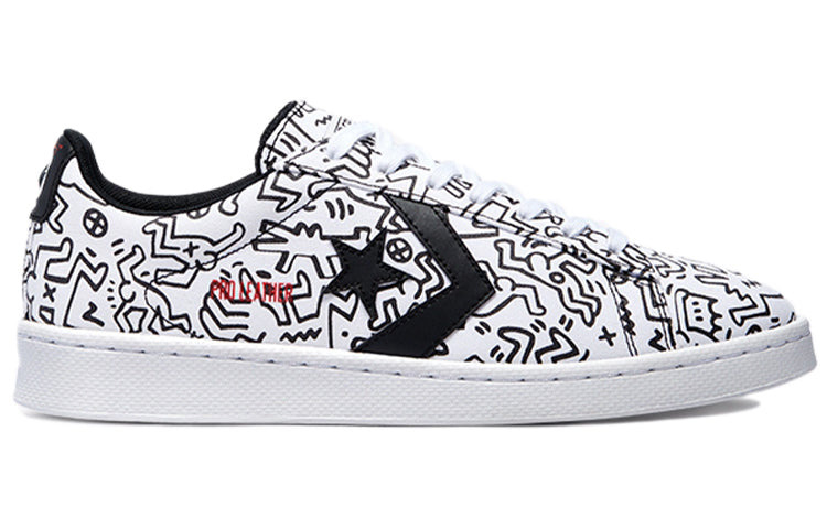 Converse Keith Haring x Pro Leather 'White Black' 171857C - 2