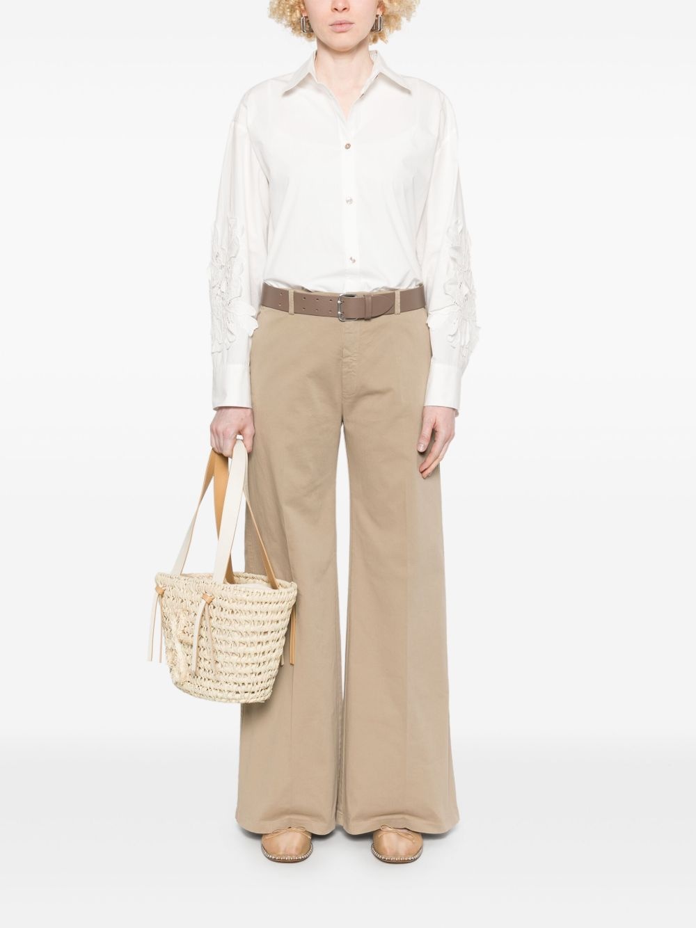 FORTE FORTE - Forte Forte Women Cotton Wide-Leg Trousers - 5