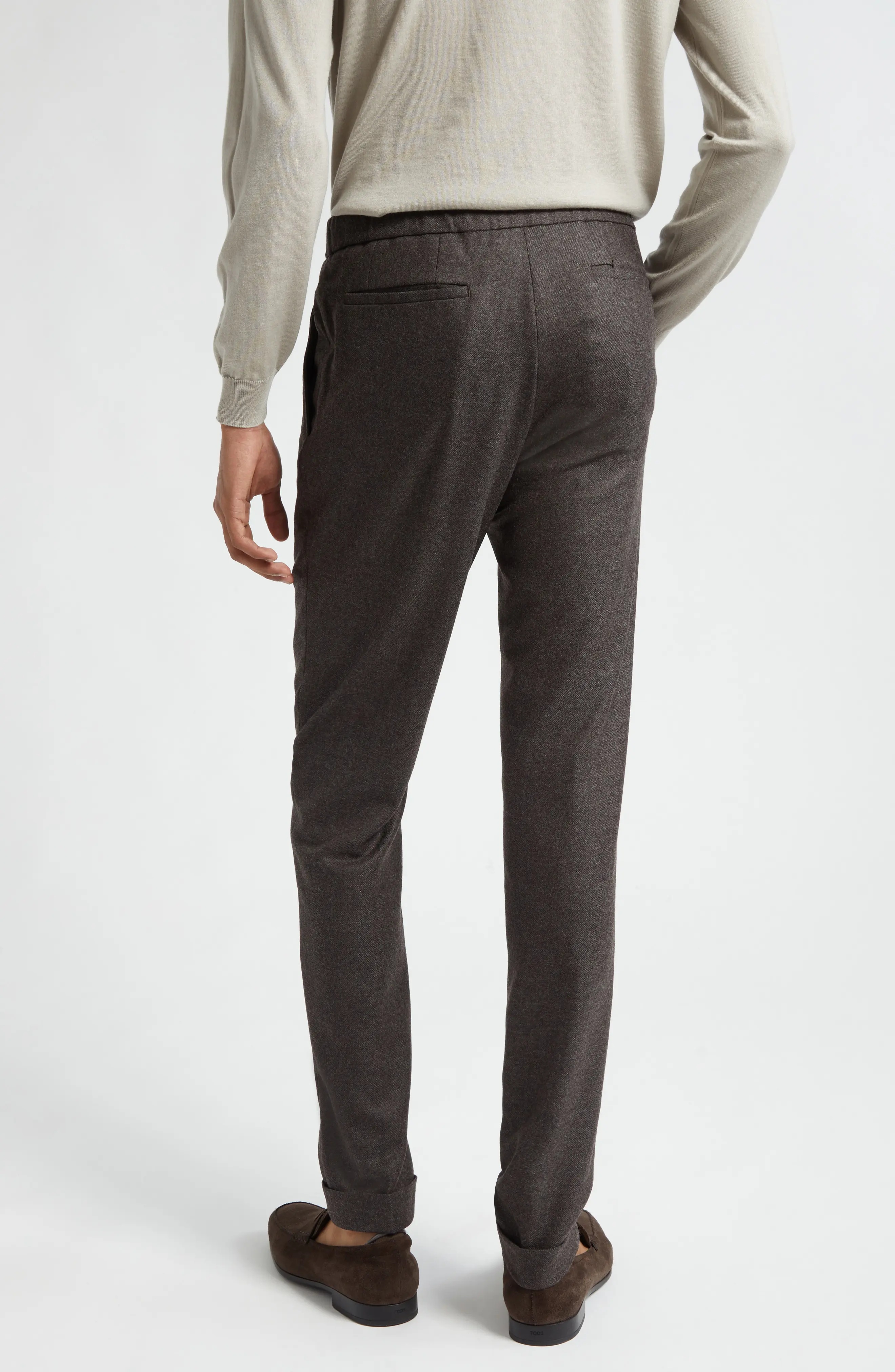 Casual Wool & Cashmere Twill Pants - 3