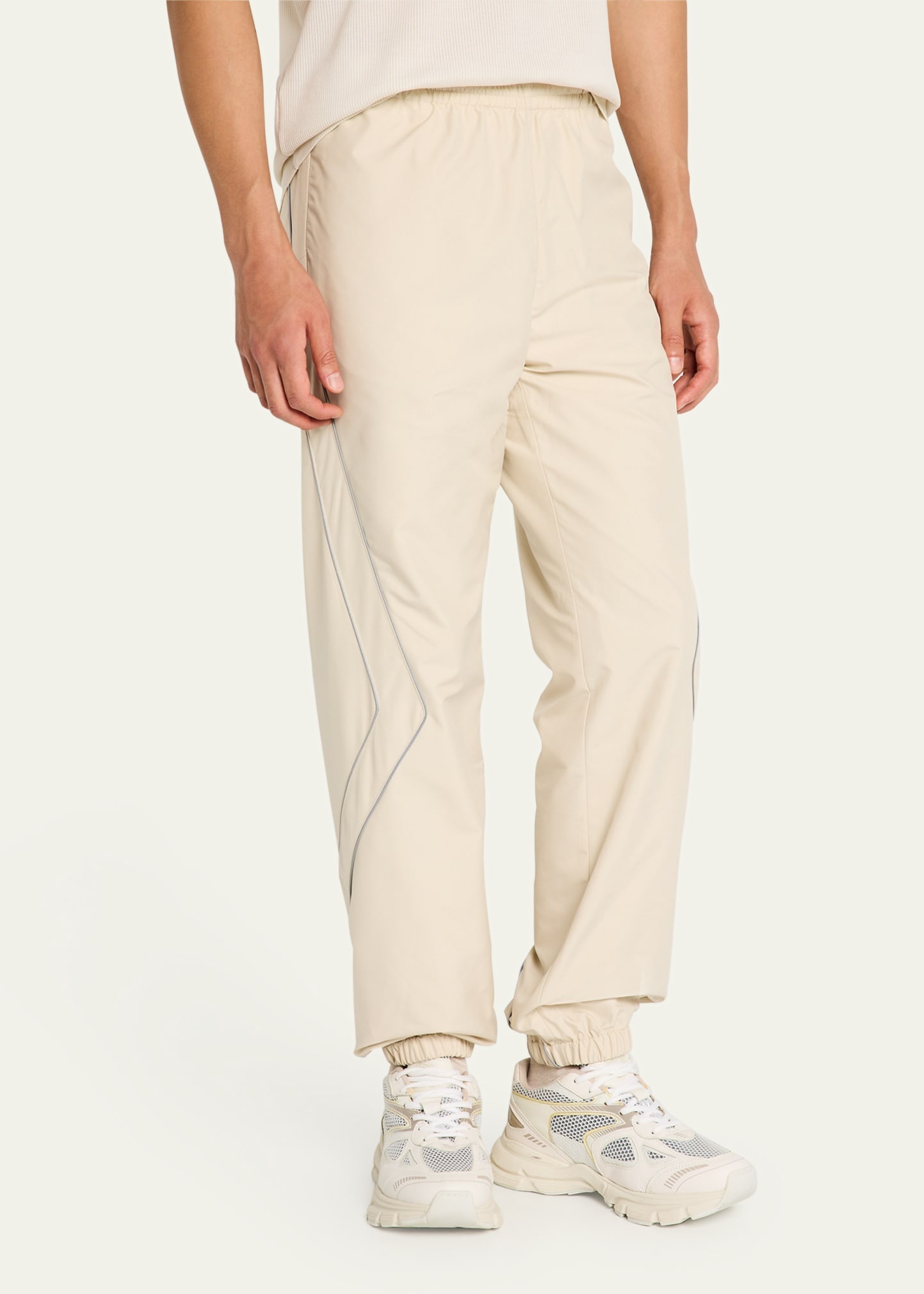 Men's Panelled Nylon Pants - 4