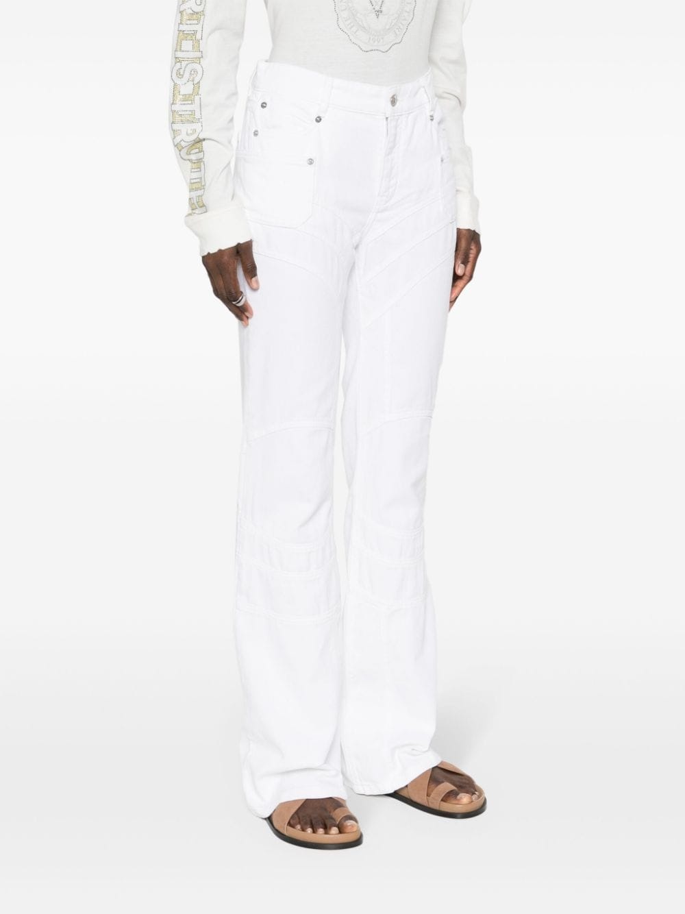 Elvira mid-rise flared jeans - 3