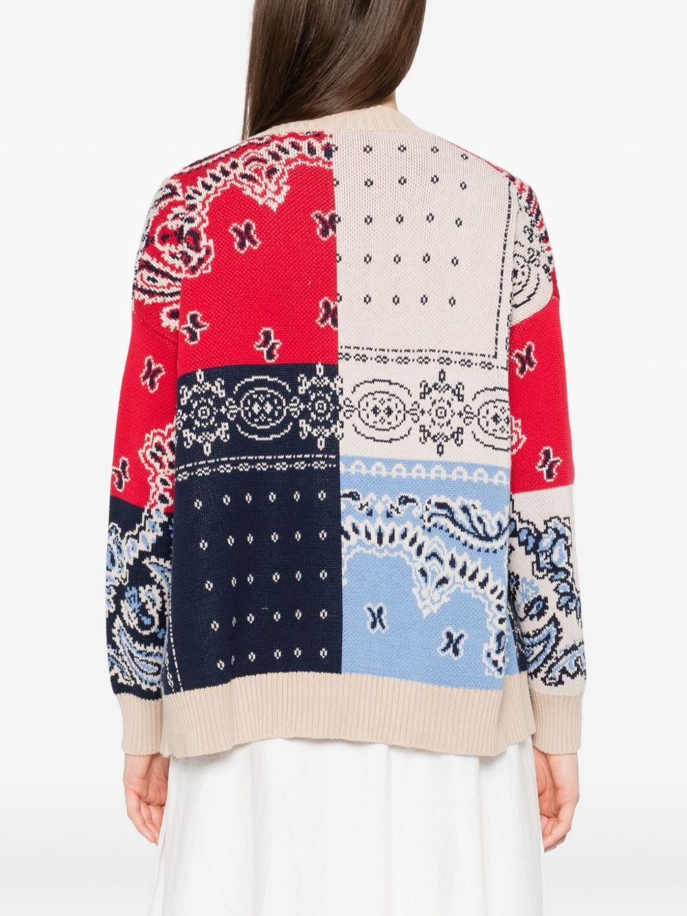 paisley-pattern cardigan - 4
