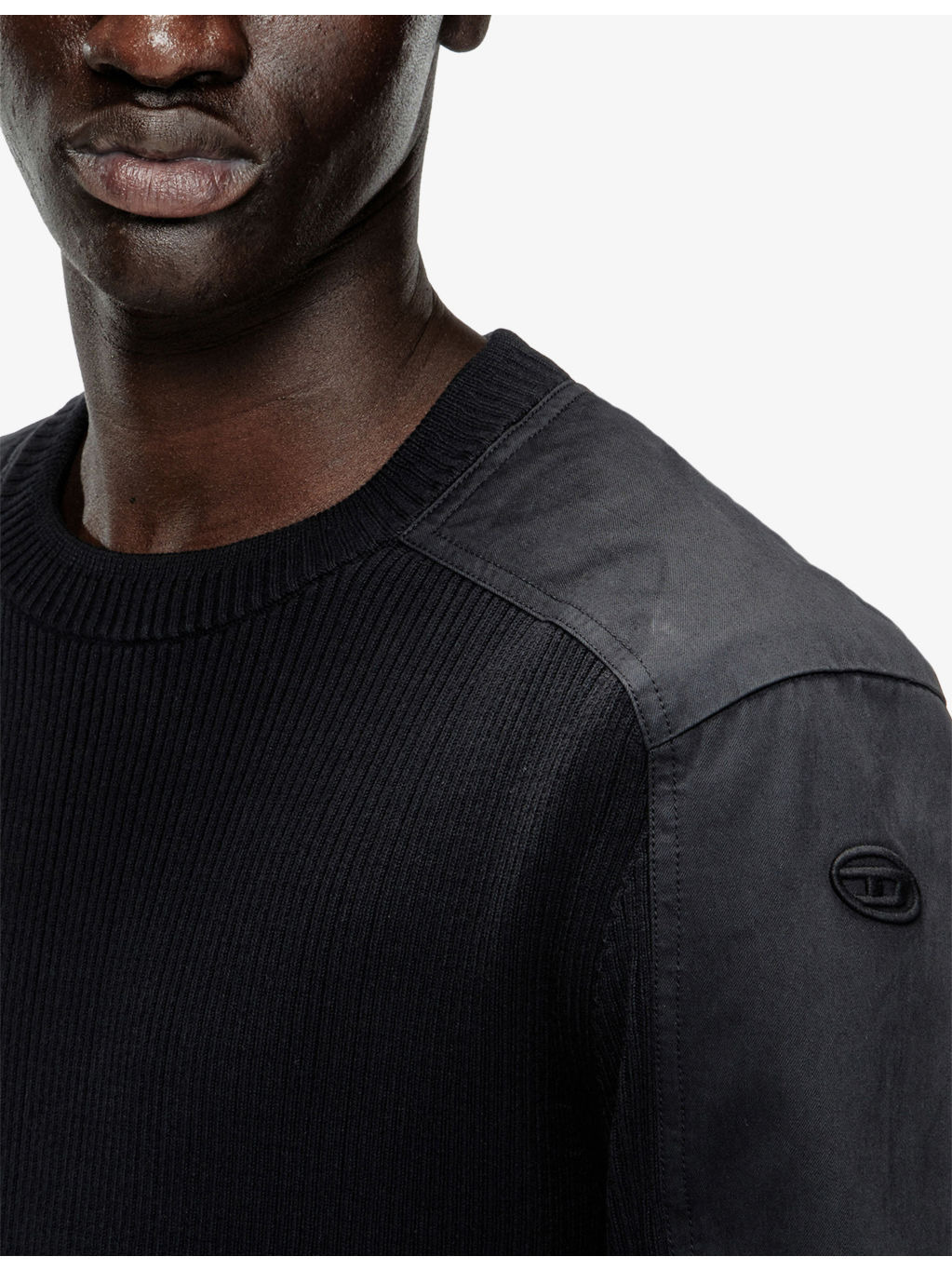 K-Martin Contrast-Panel Cotton-Knit Jumper - 5