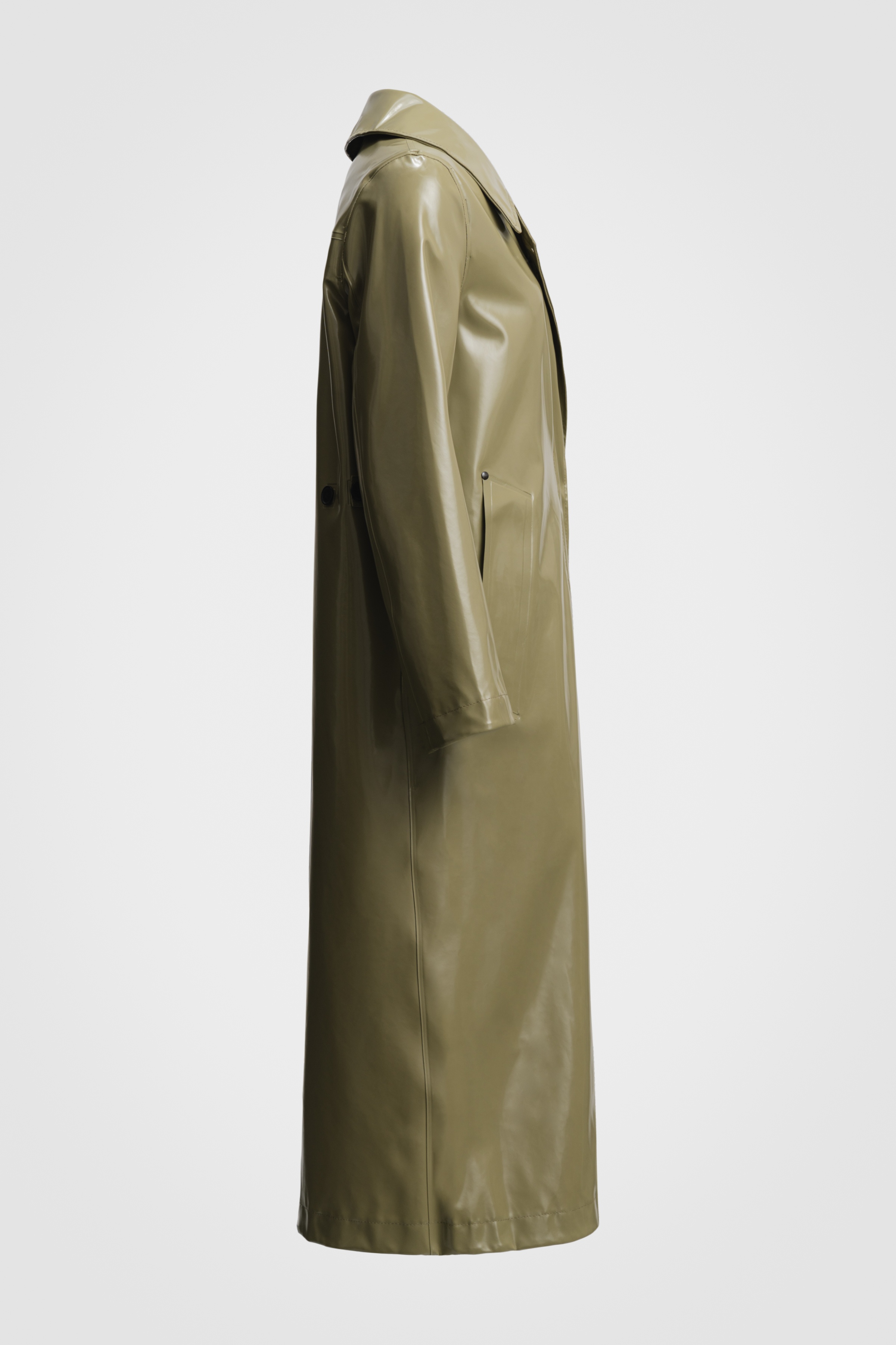 Mayfair Opal Trench Coat Aloe - 5