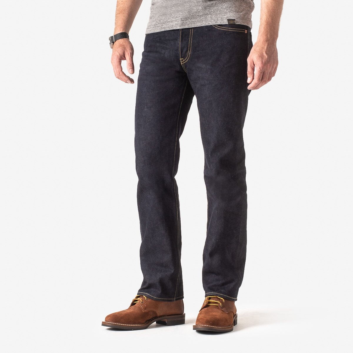 IH-666S-142 14oz Selvedge Denim Slim Straight Cut Jeans - Indigo - 2