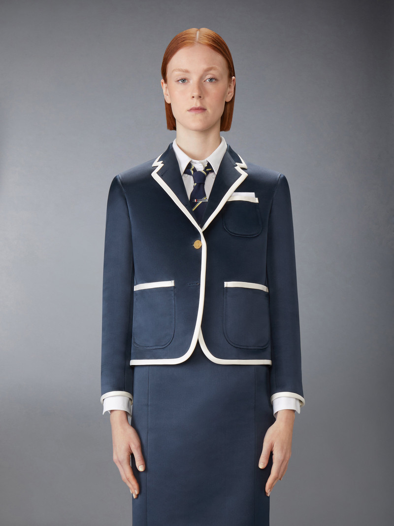 Thom Browne SOLID DOUBLE DUCHESS SPORTCOAT outlook