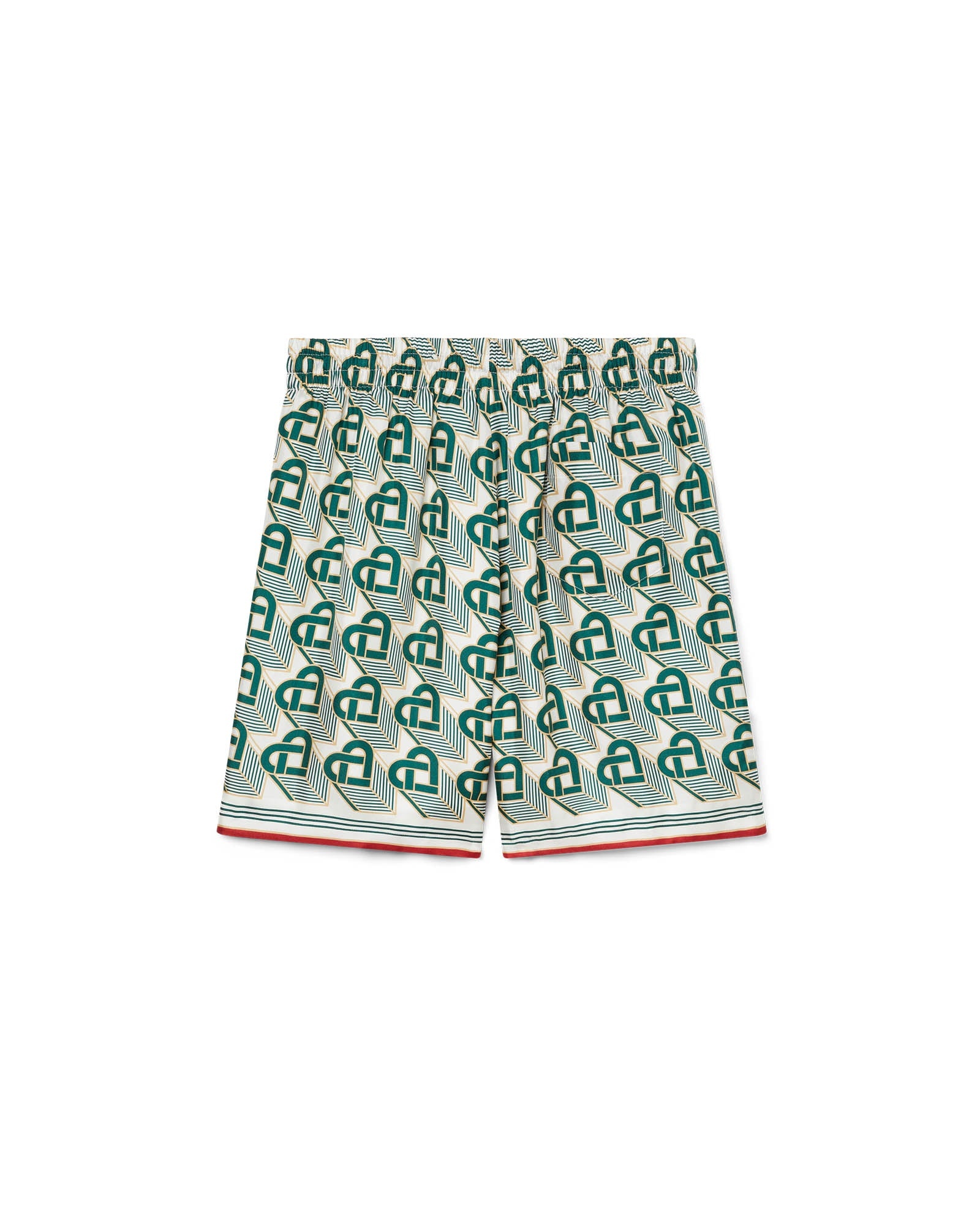 Heart Monogram Silk Shorts - 2
