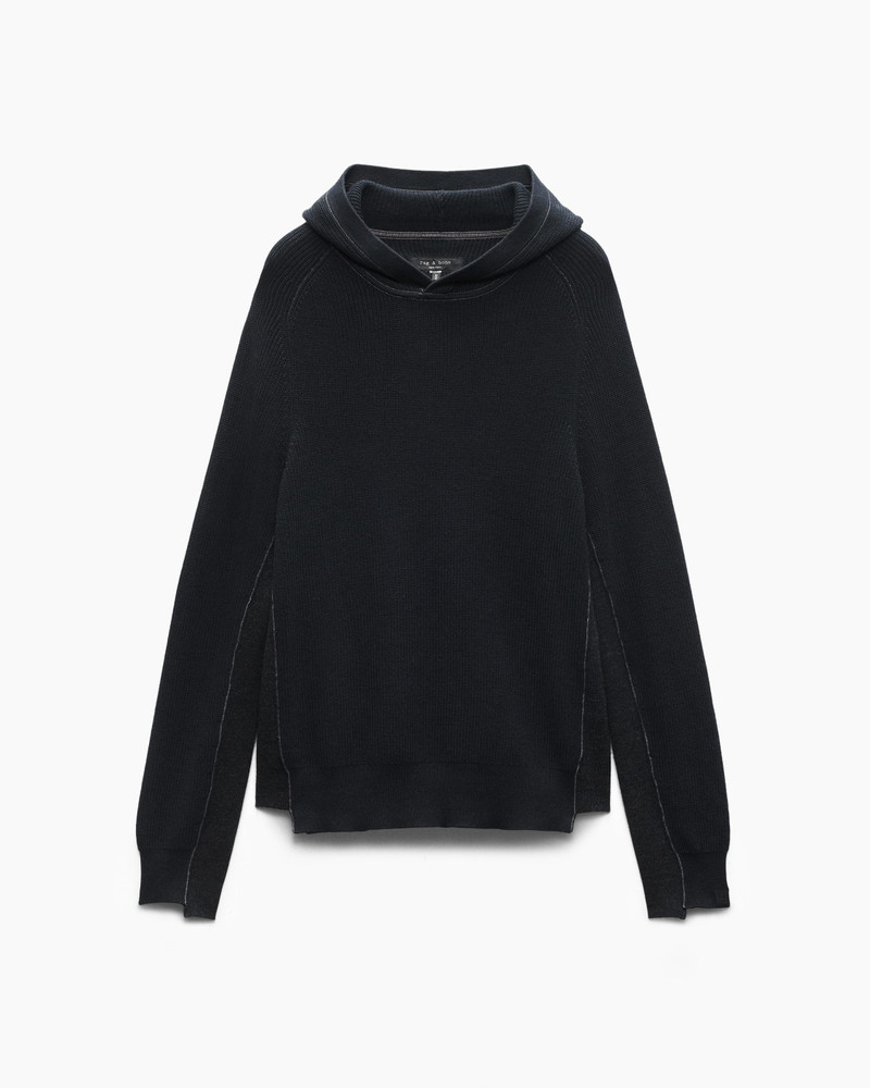 Gabe Spliced Cotton-Blend Hoodie 1