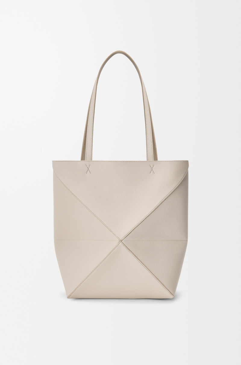 Medium Puzzle Fold tote in soft grained calfskin 7