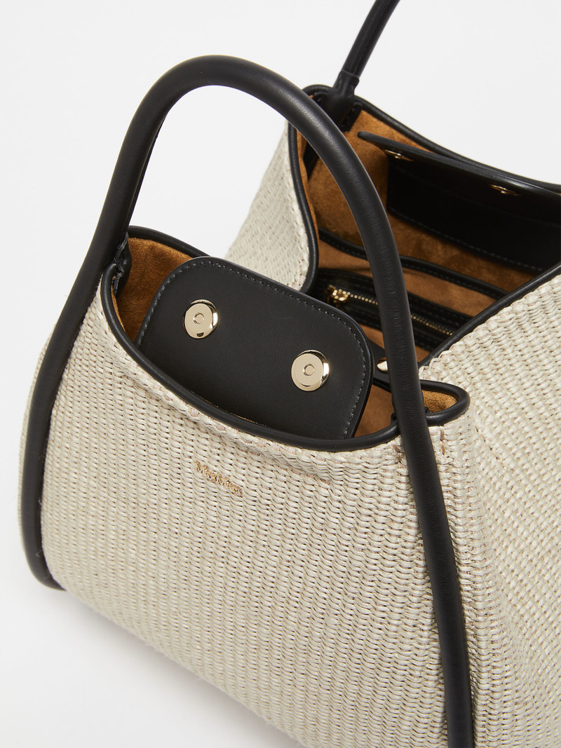 MARINESSTRAW Woven straw tote bag 5