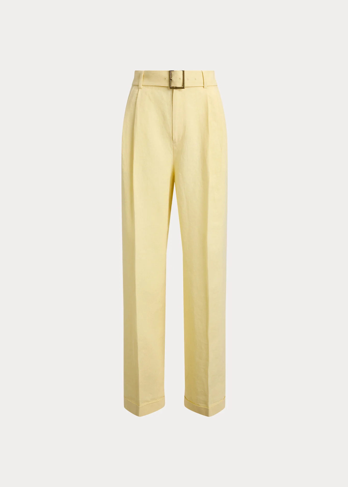 Belted Linen Bacall Pant - 1