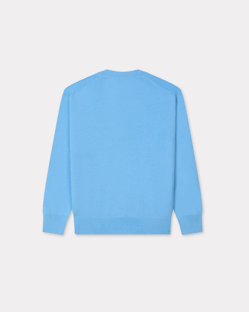 KENZO 'Boke Flower' embroidered cardigan in Merino wool outlook