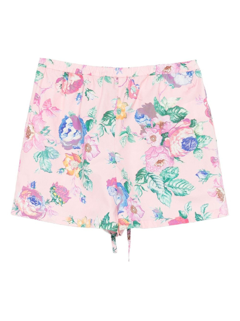 Moschino floral drawstring shorts outlook