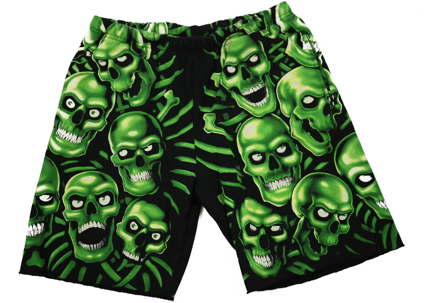 Supreme Skull Pile Sweatshort Green - 1