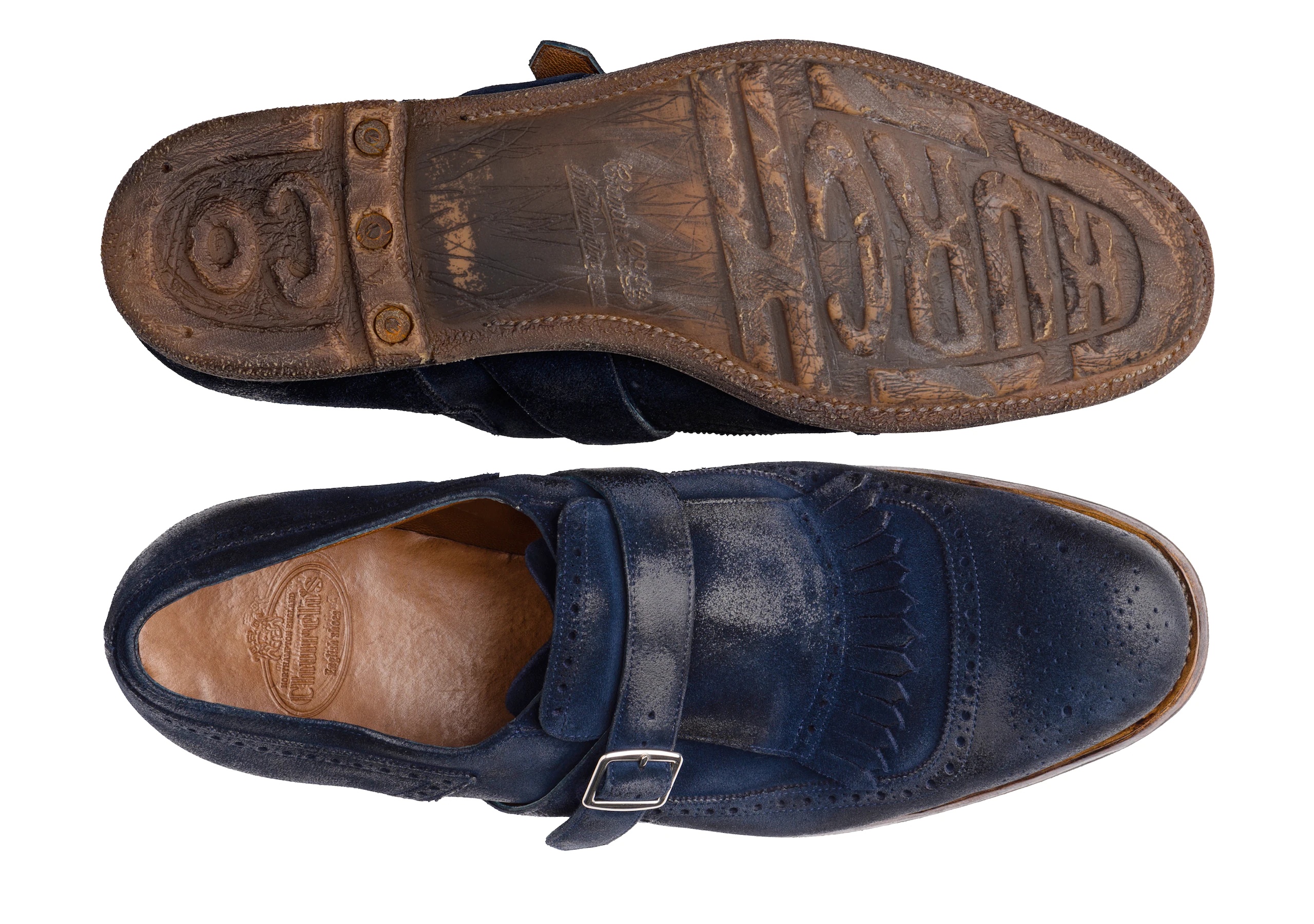 Shanghai
Vintage Suede Buckle Loafer Blue - 3