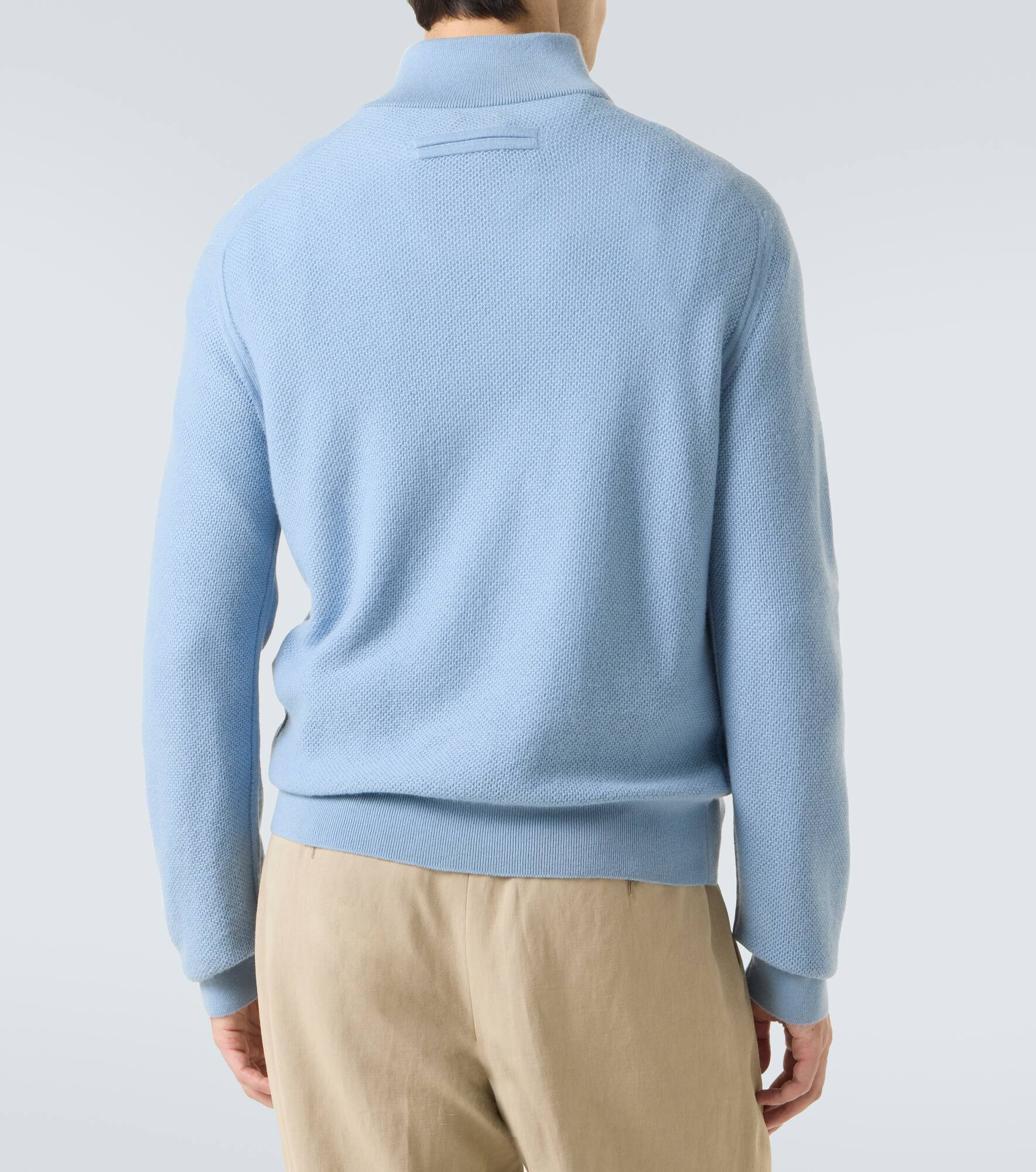 Cashmere mockneck sweater - 4