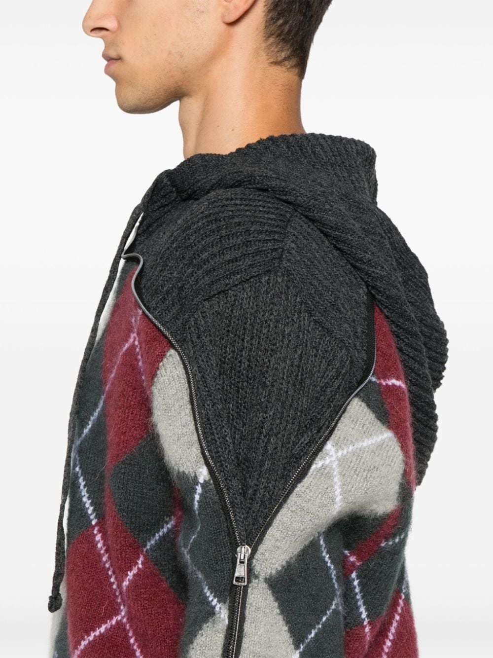 argyle-knit sweater - 5
