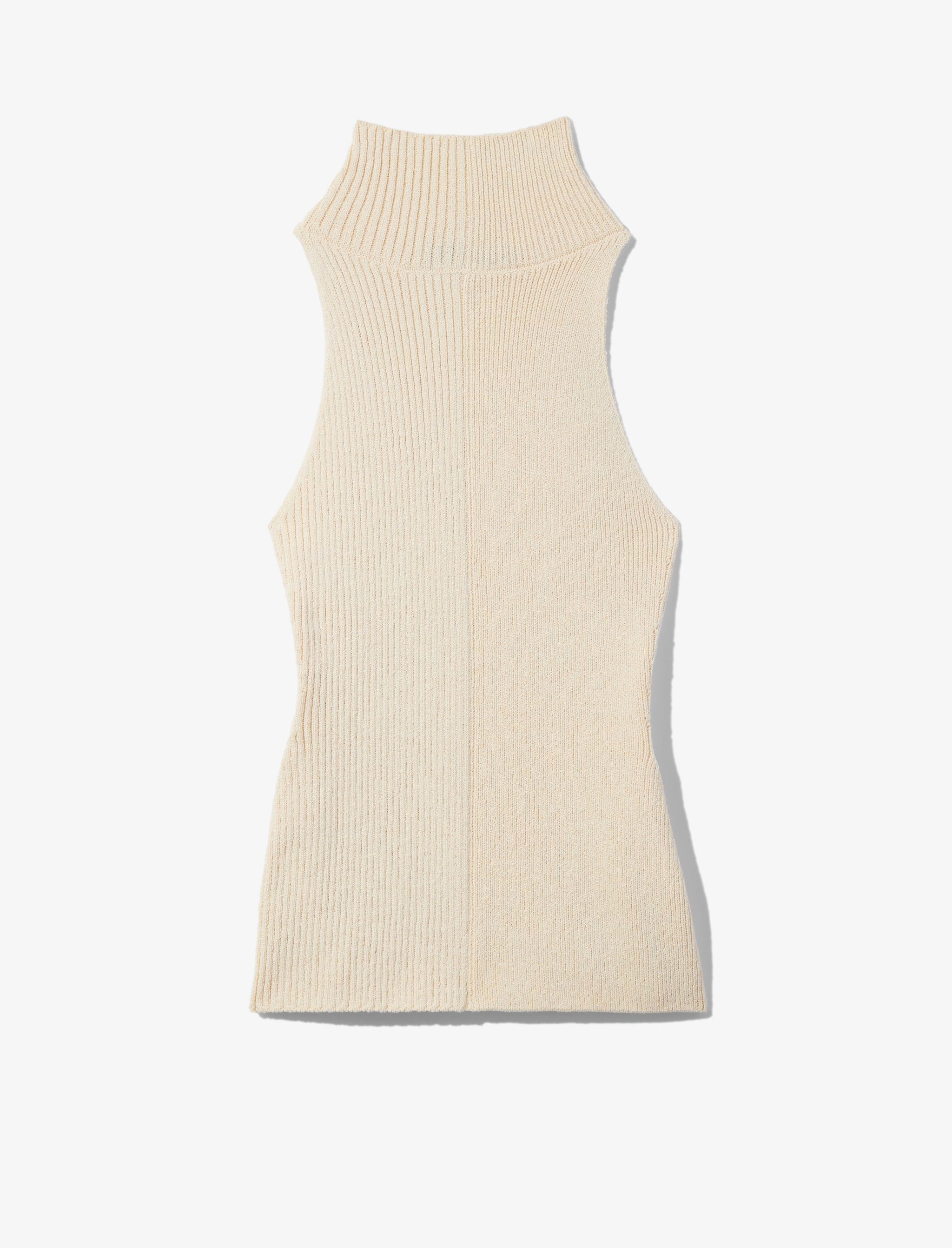 Cotton Rib Sleeveless Tank - 1