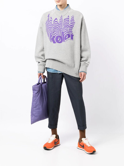 Kolor logo-print cotton sweatshirt outlook