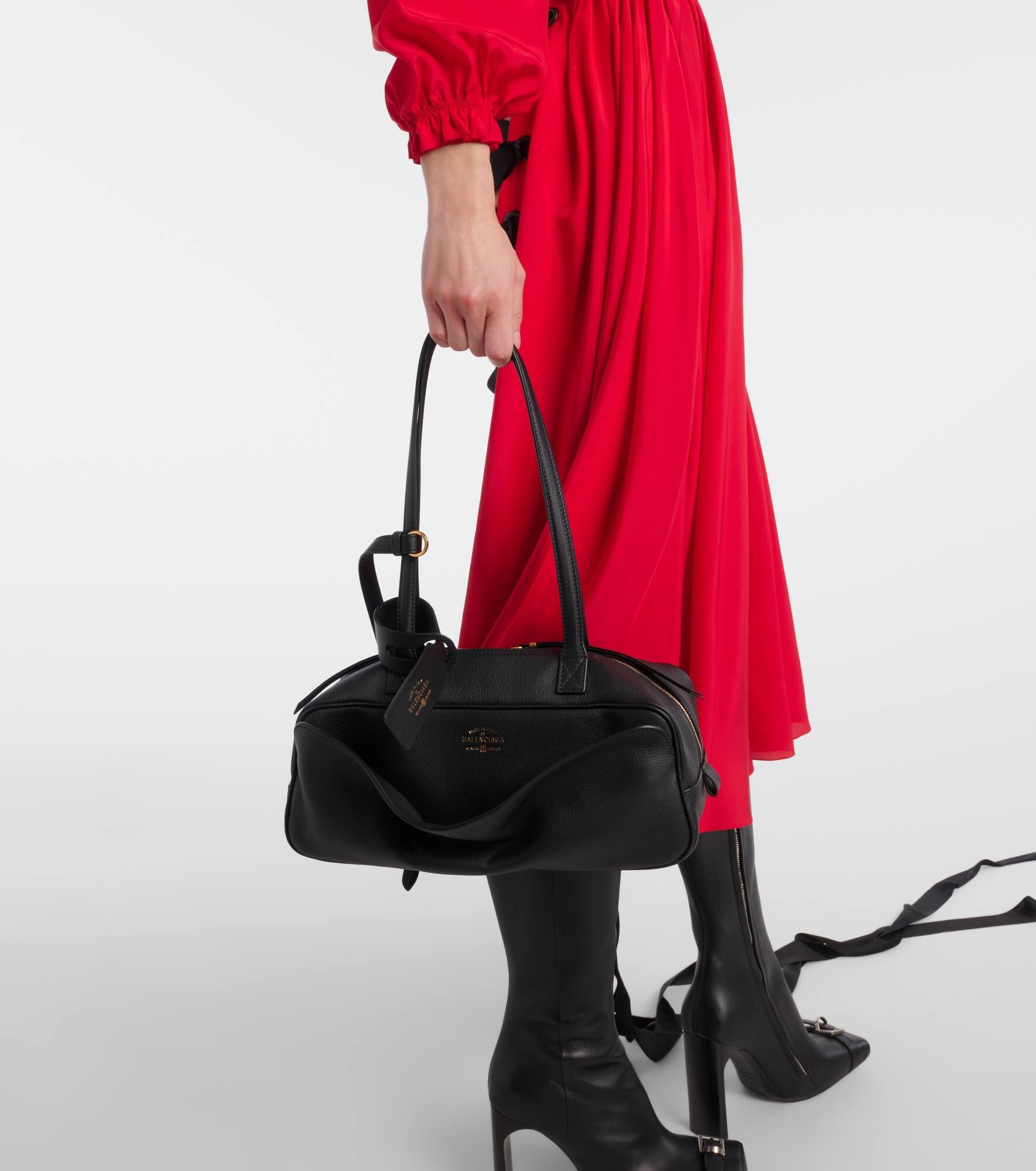 Carrie Small leather bowling bag - 6