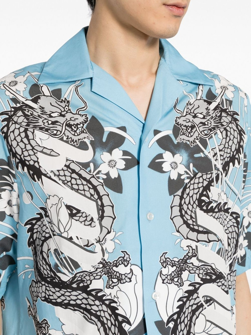 graphic-print cotton shirt 5