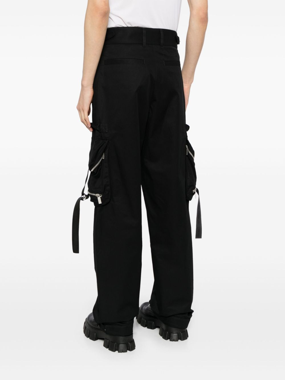 straight-leg cargo pants - 4