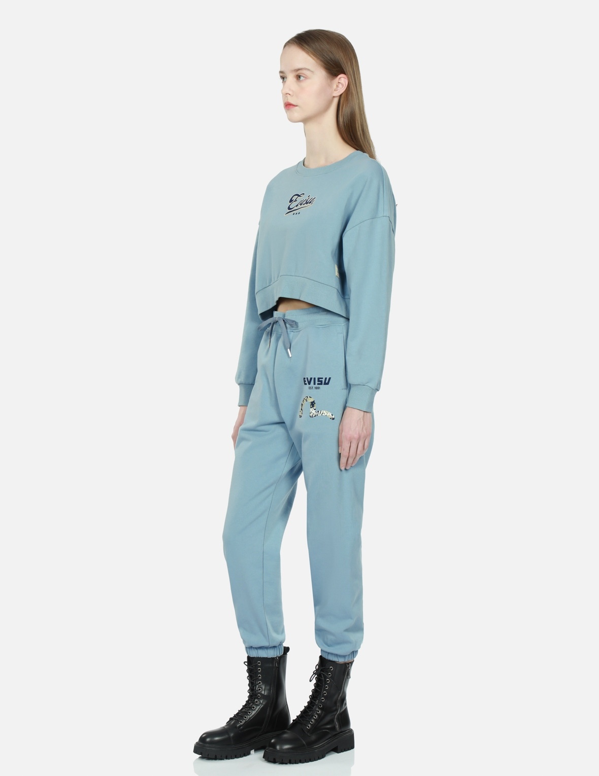 LOGO AND SEAGULL PRINT SWEATPANTS - 3