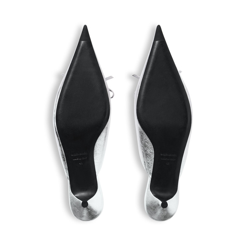 Women's Knife Bow 40mm Mule  in Silver 7