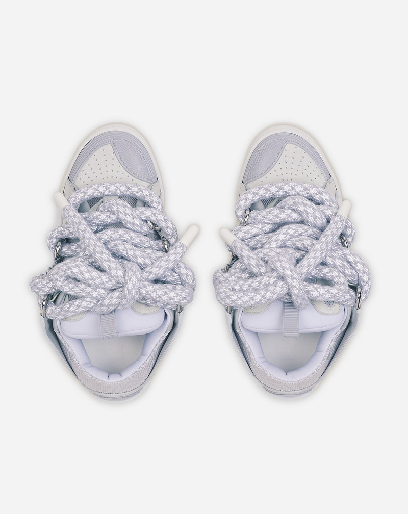 CURB SNEAKERS IN LEATHER WITH SNAKE LACES 3