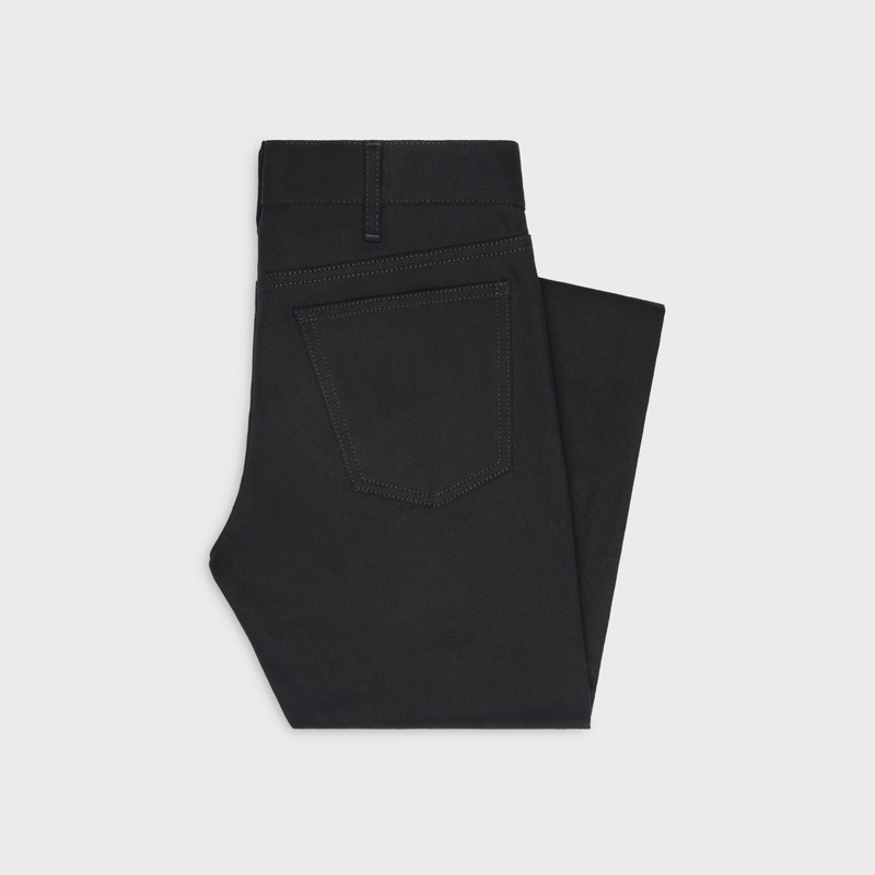 CELINE Neo skinny jeans in pure black wash denim outlook