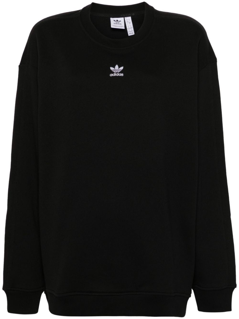 trefoil-logo cotton sweatshirt - 1