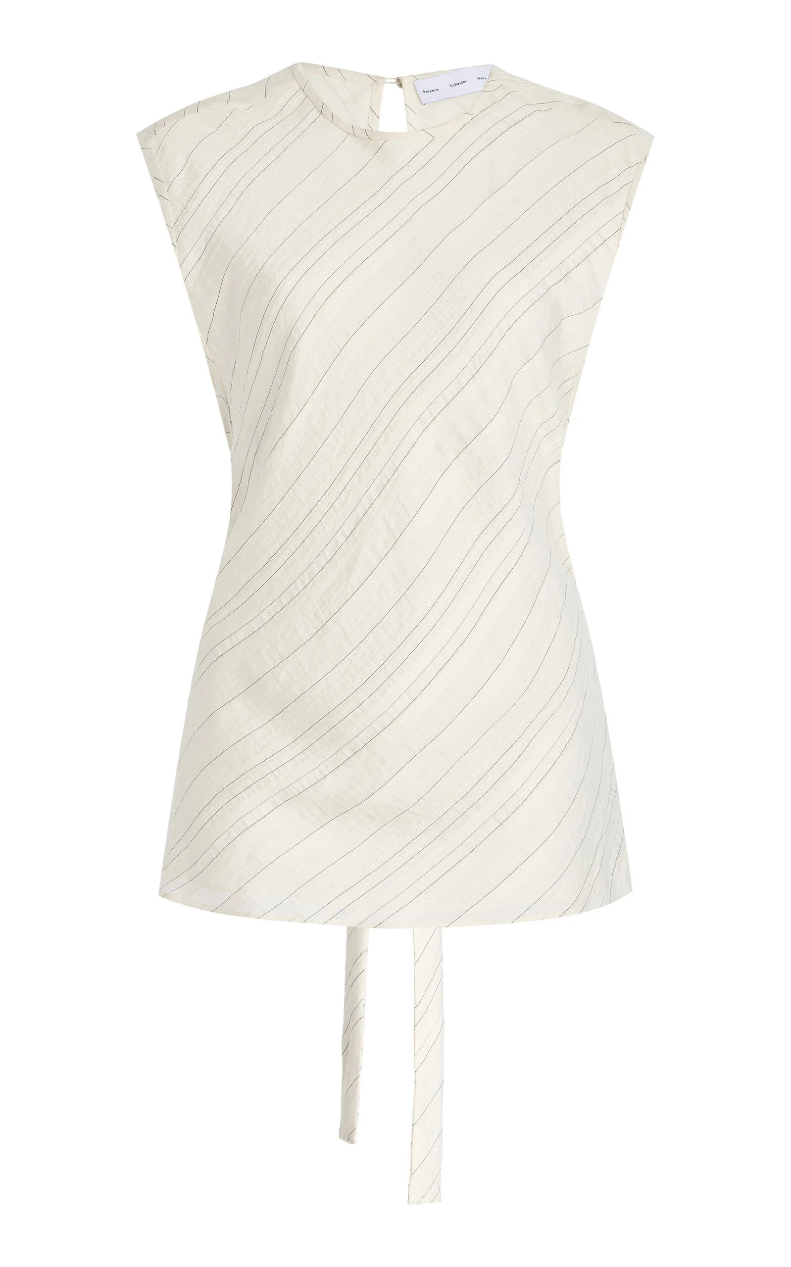 Trina Top in Woven StripeFlou ivory - 1