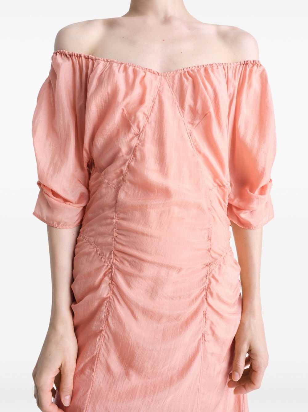 chiffon midi dress - 4