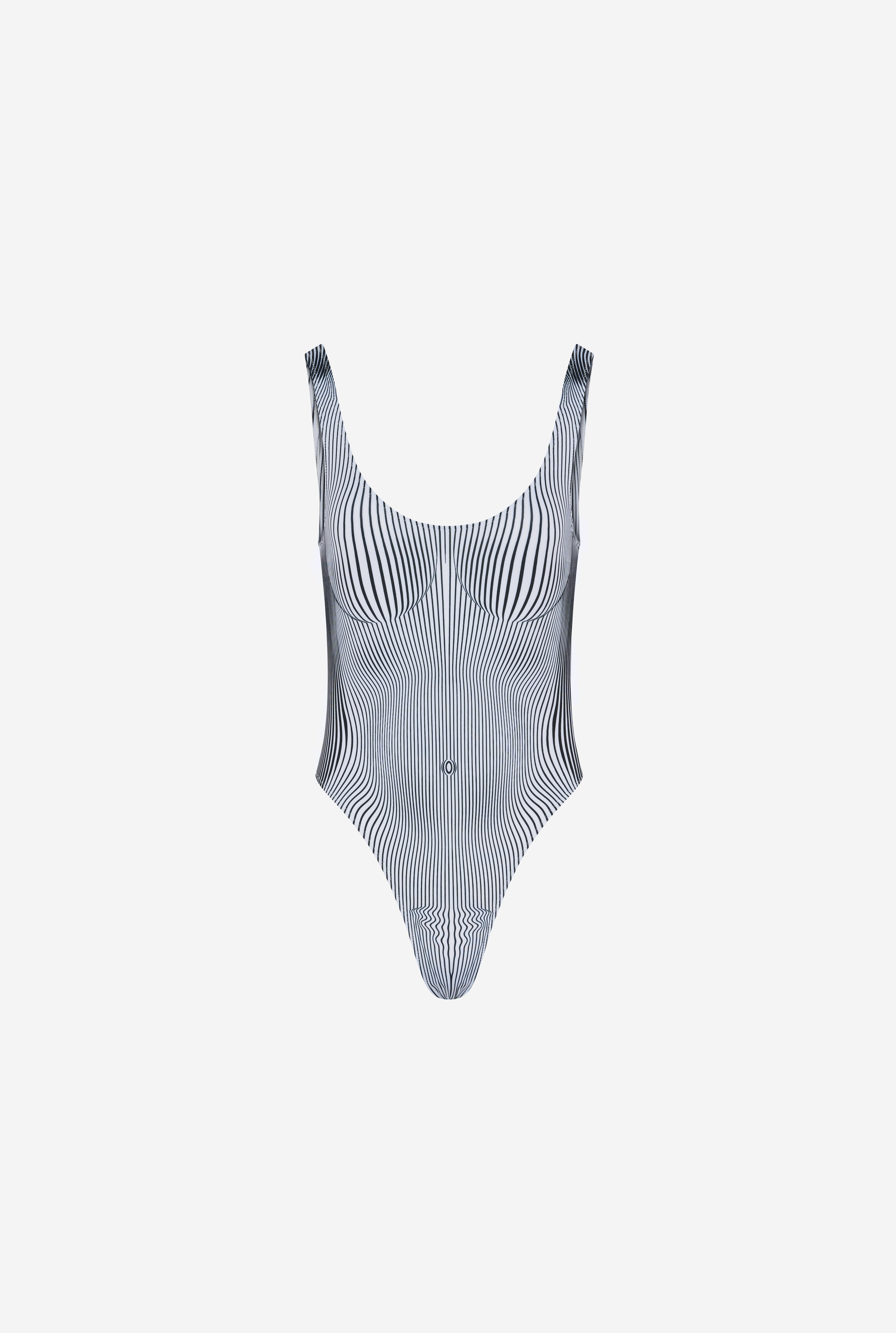 THE PINSTRIPE BODY MORPHING SWIMSUIT - 5