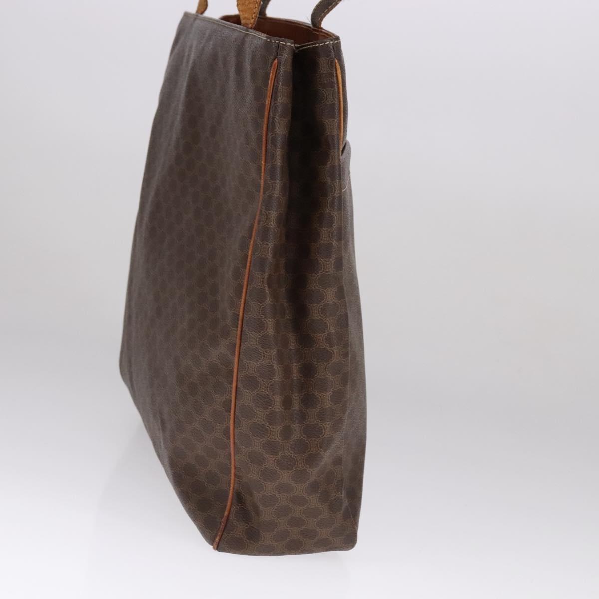 CELINE Macadam Canvas Tote Bag Pvc Brown Gold - 3