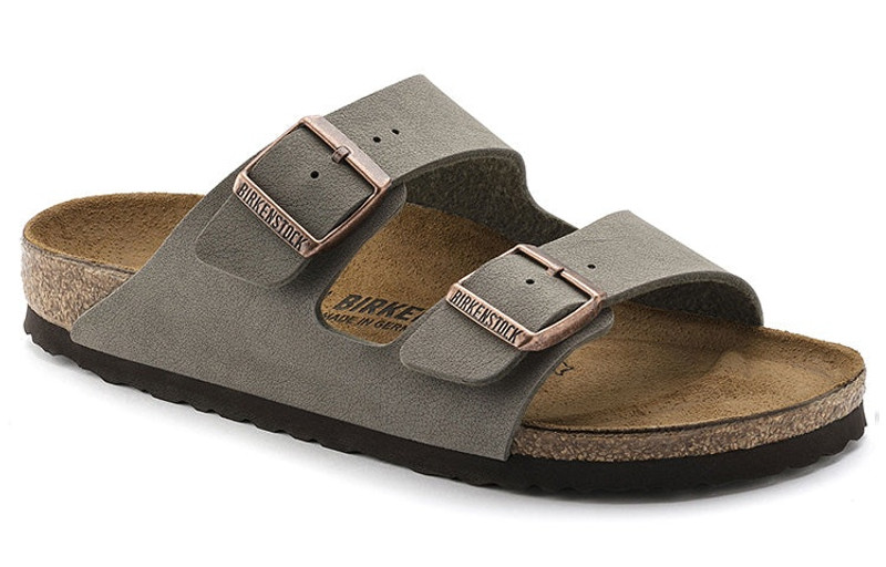 Birkenstock 애리조나 Birkibuc 좁은 적합 샌들 '돌' 151213 3