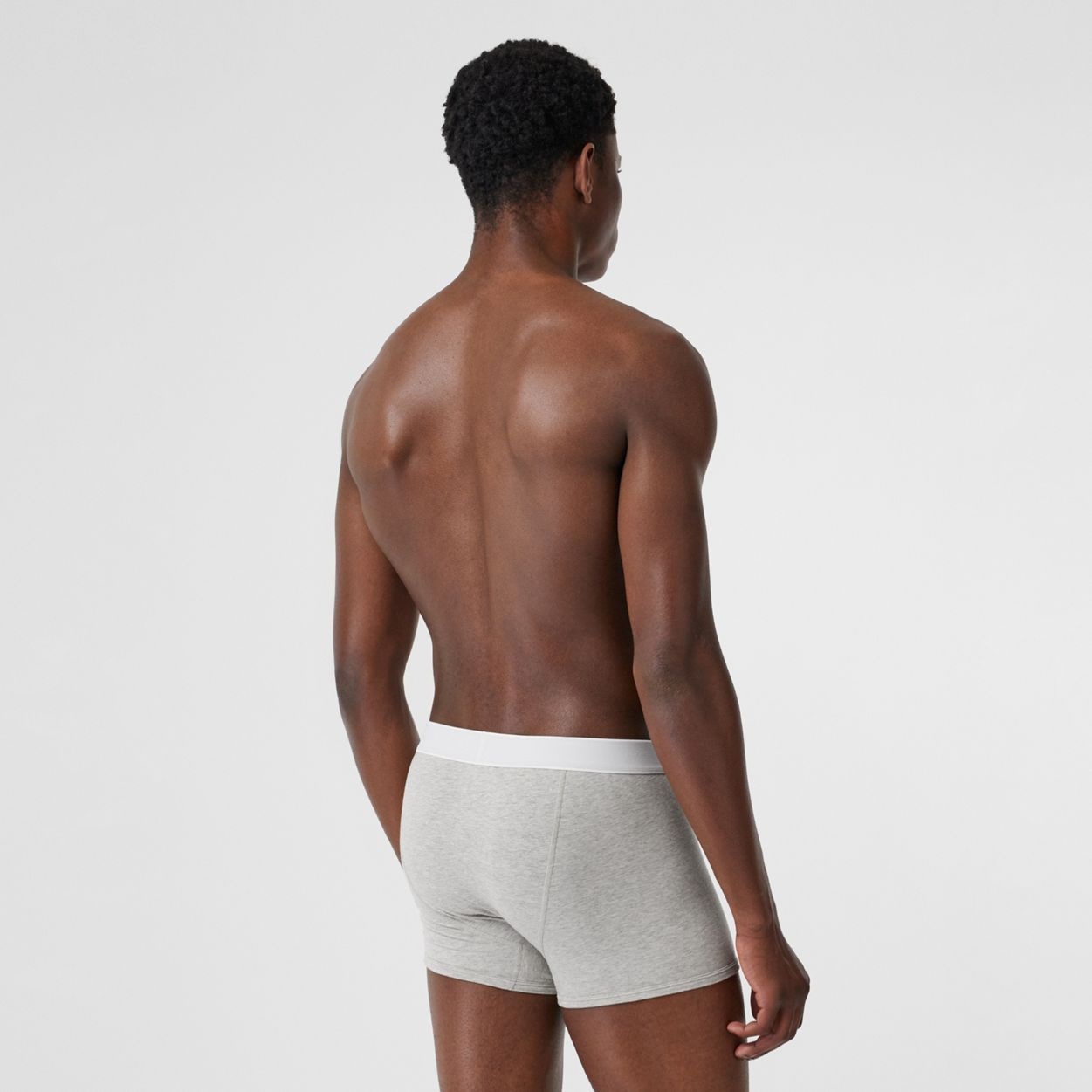 Logo Detail Stretch Cotton Boxer Shorts - 3