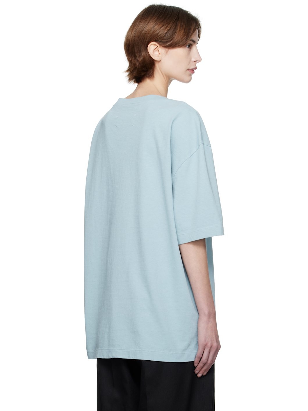 Blue Embroidered Logo T-shirt - 3