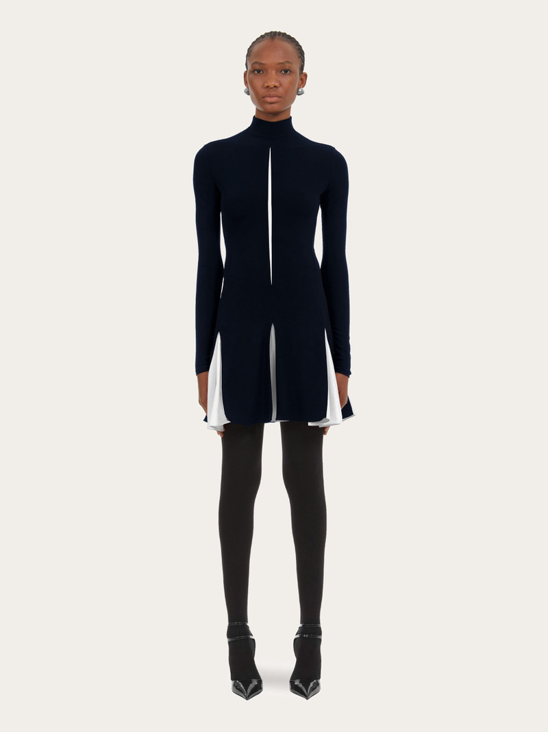 Dress with contrasting inserts 5