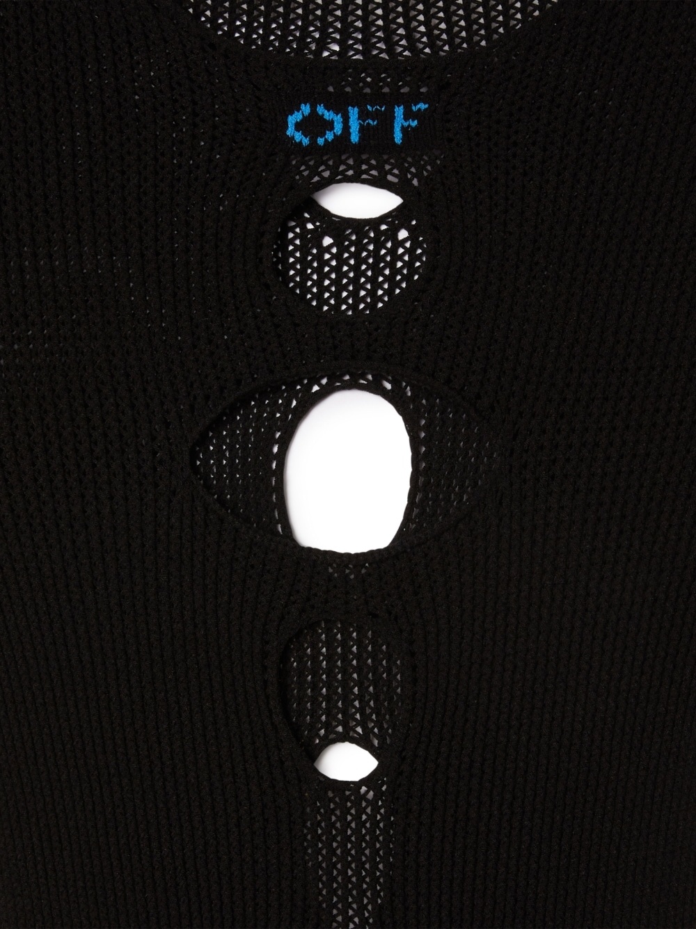 cut-out knitted dress - 4