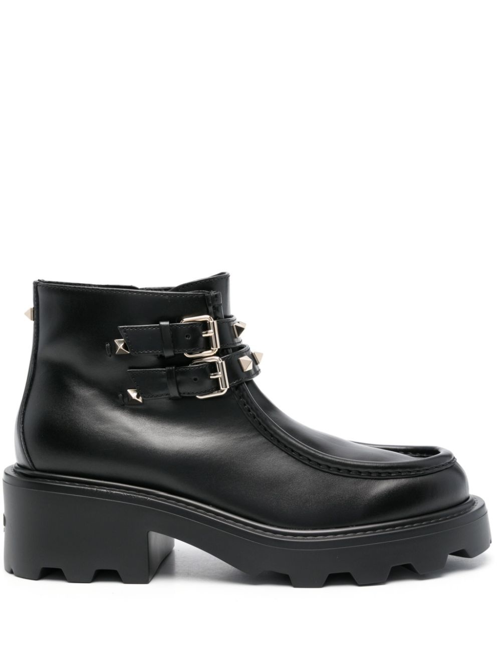 Rockstud leather boots - 1