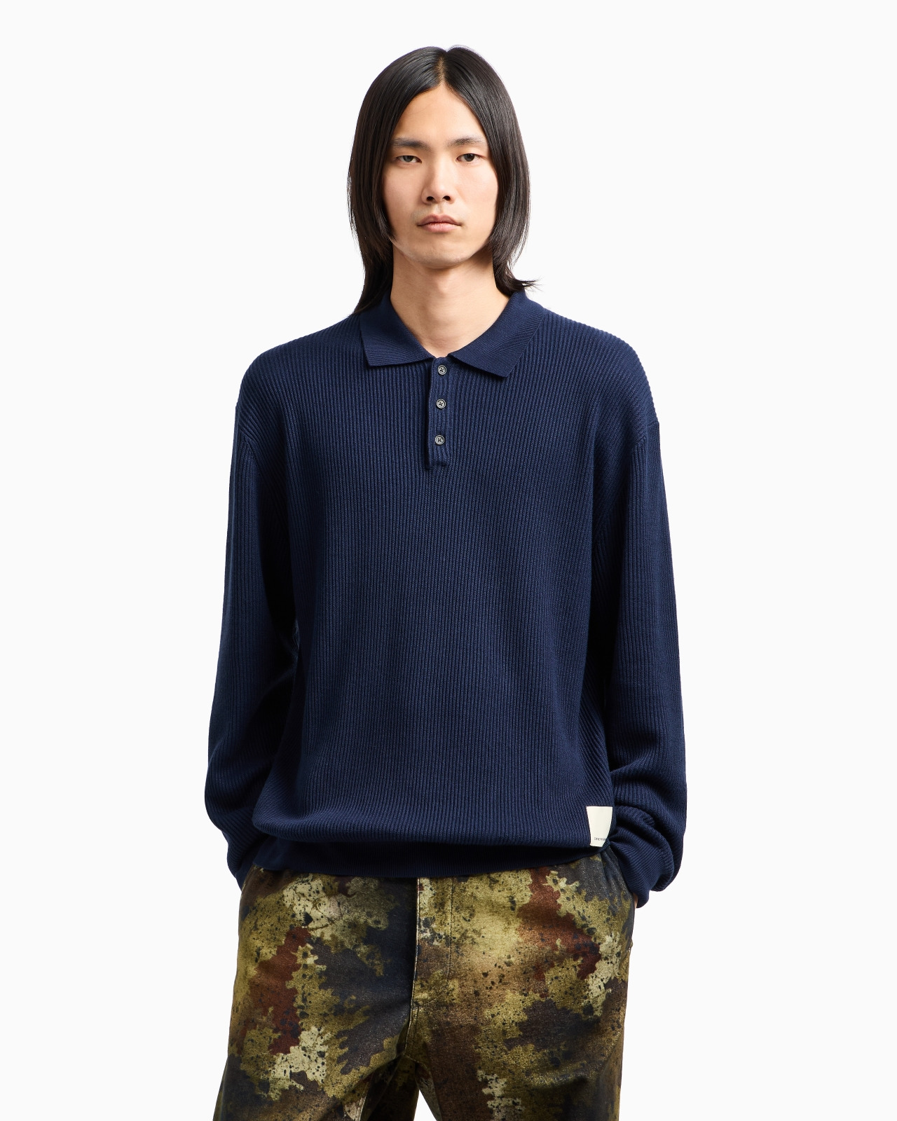 NEW YORK CAPSULE COLLECTION RIB-KNIT POLO SHIRT - 4