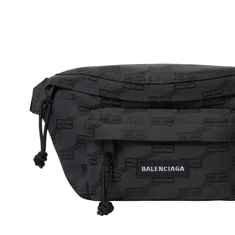 Men's Signature Medium Beltpack Bb Monogram Jacquard Canvas in Black 9