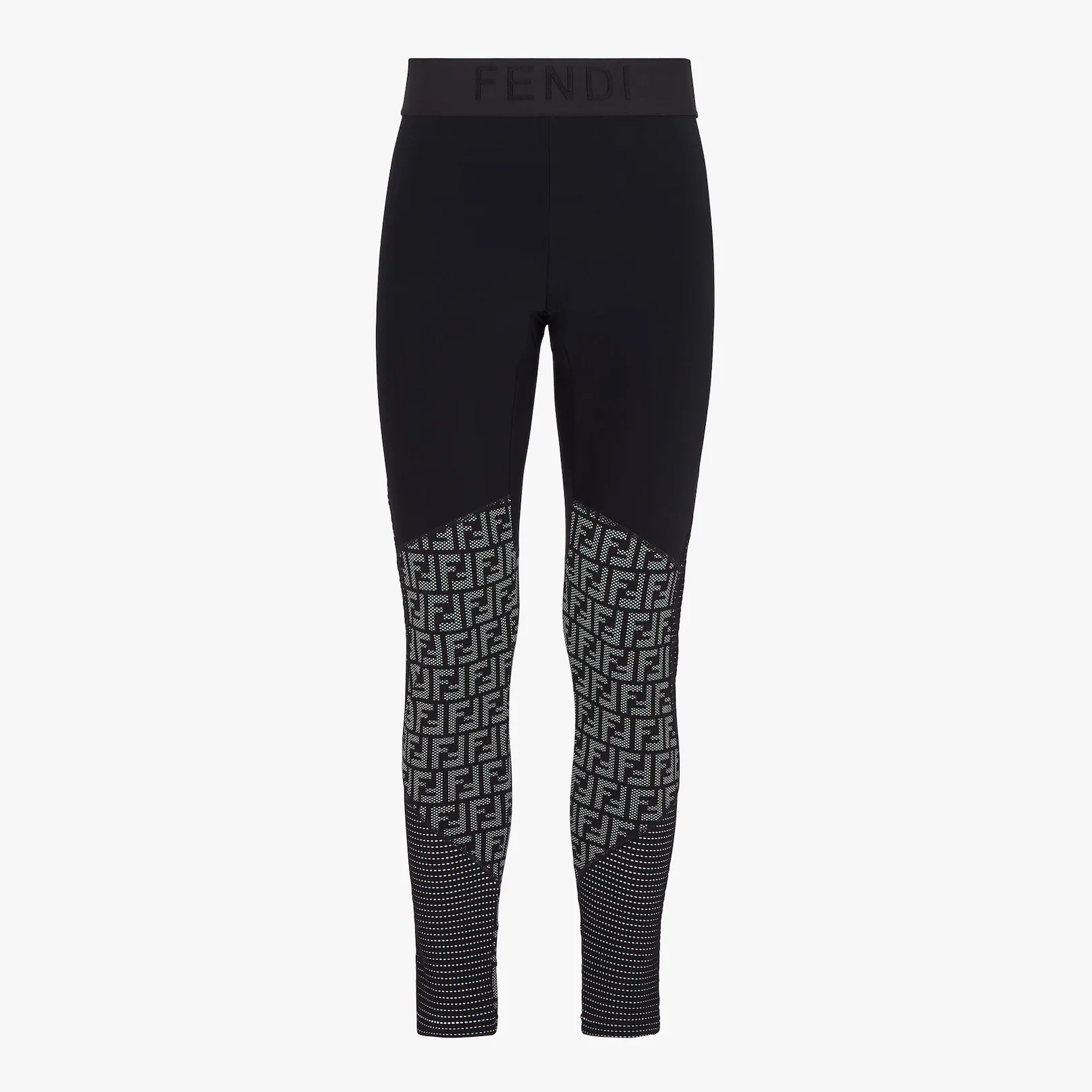 Black tech fabric leggings - 1