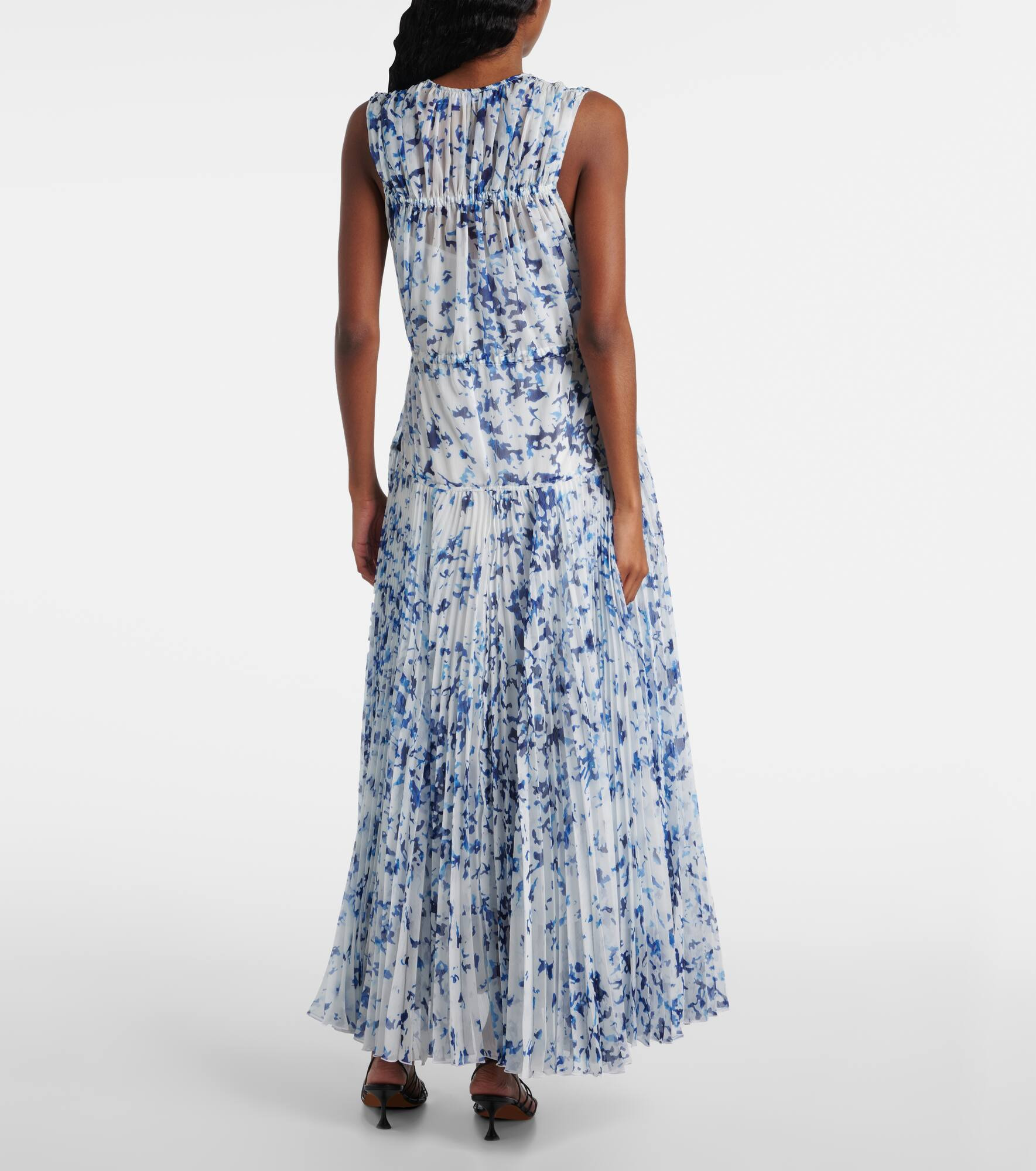 Patt printed chiffon maxi dress - 3