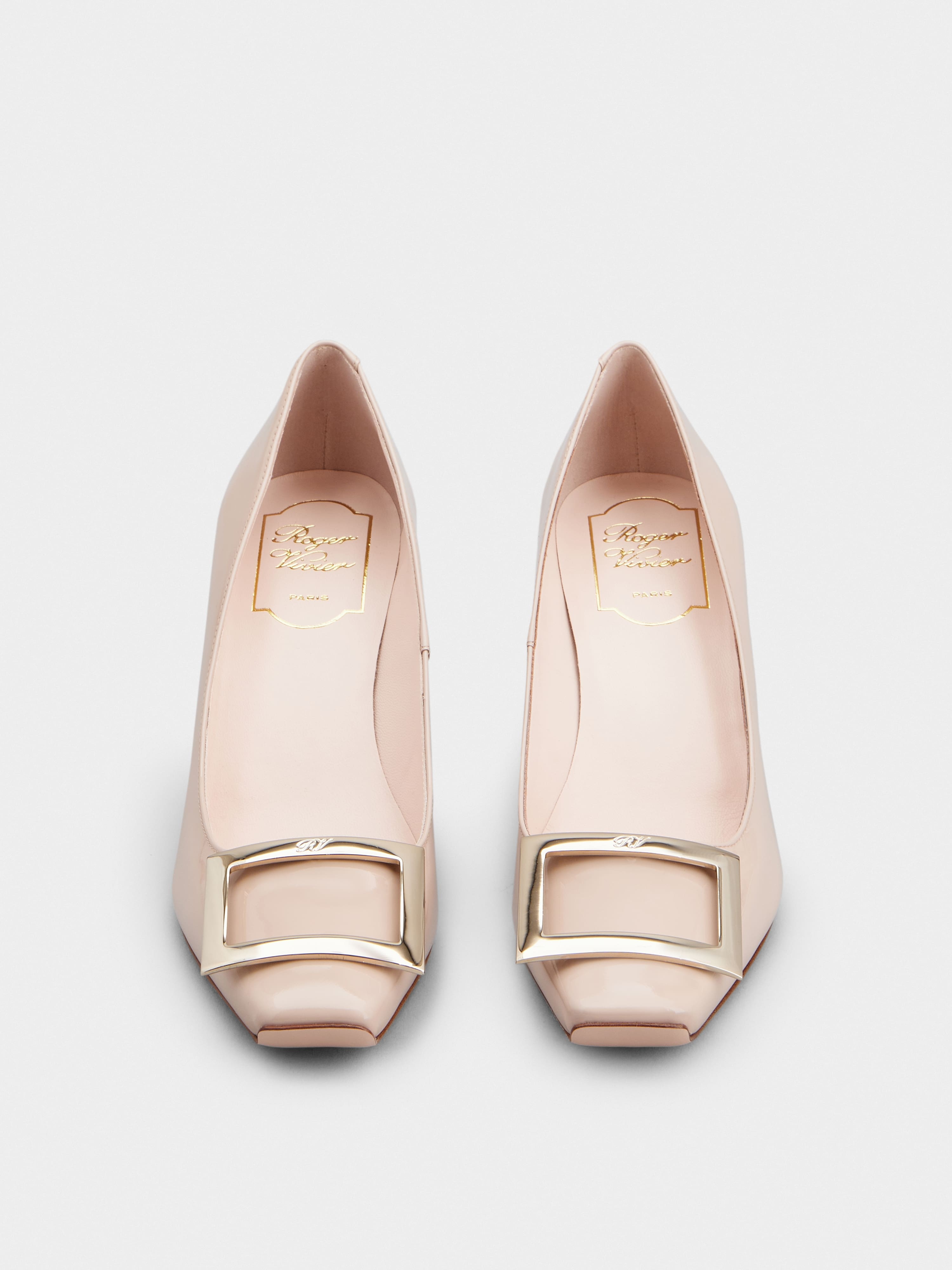 Trompette Metal Buckle Pumps in Patent Leather - 7