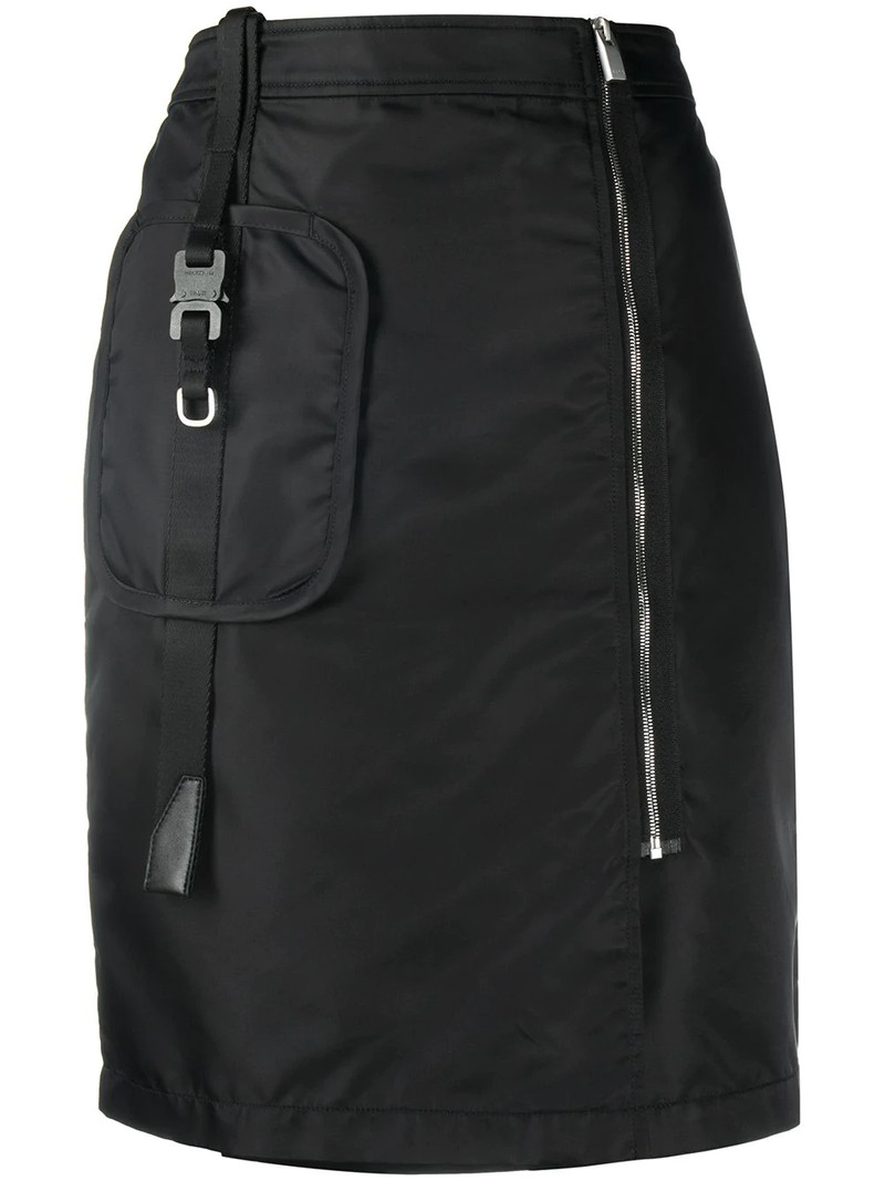 high-waisted zip-up skirt 1