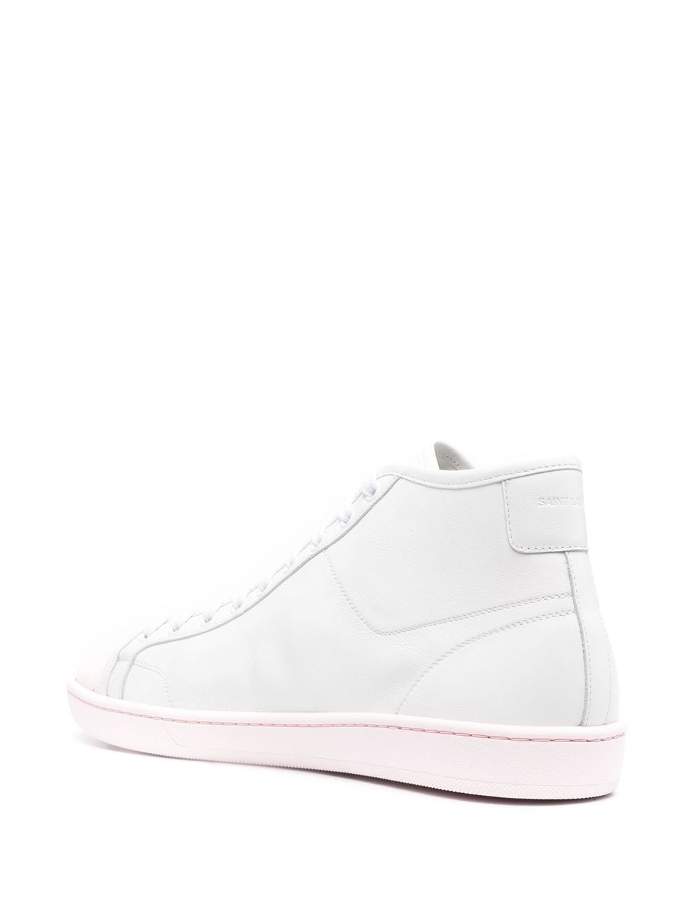 logo-stamp high top sneakers - 3