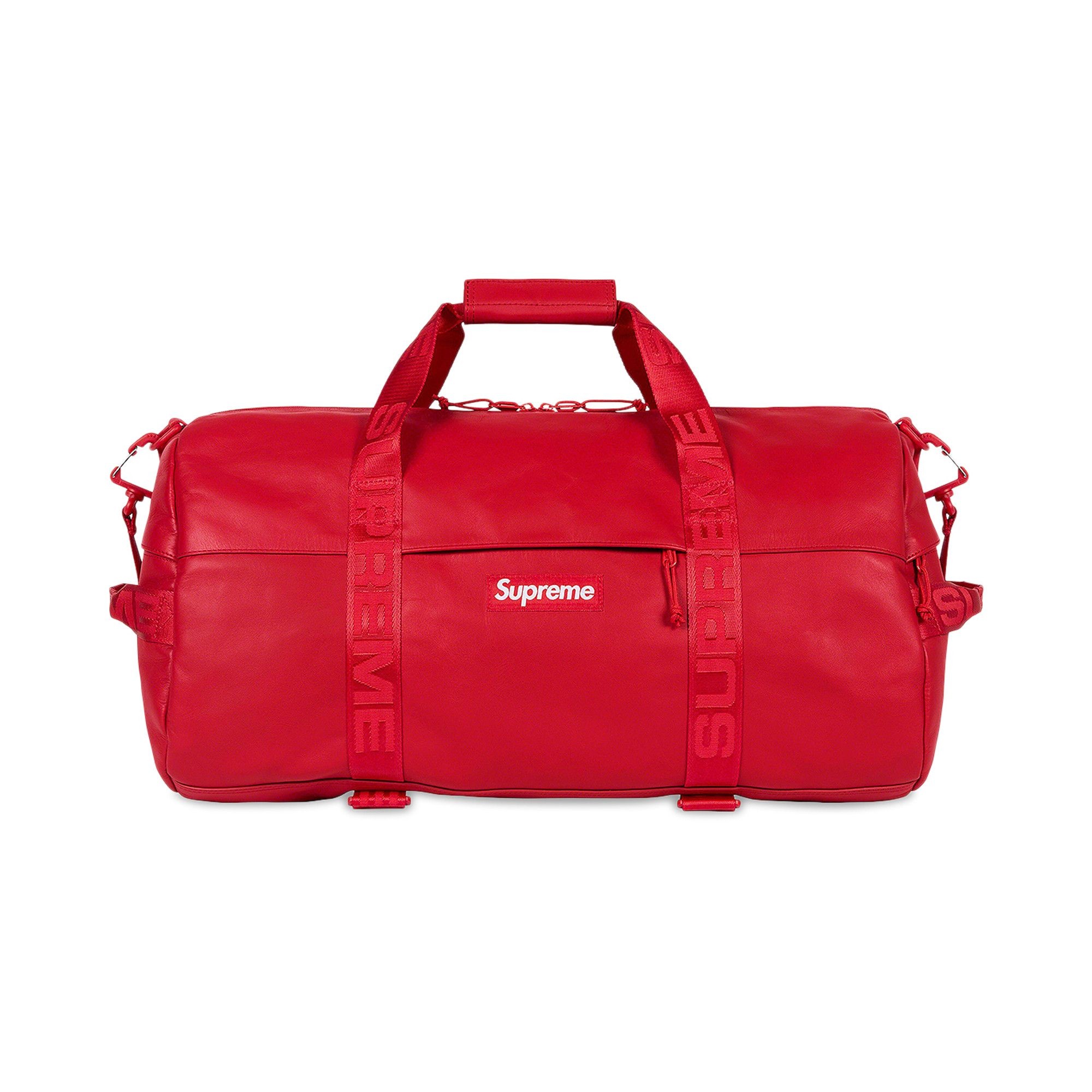 Supreme Supreme Leather Duffle Bag Red REVERSIBLE