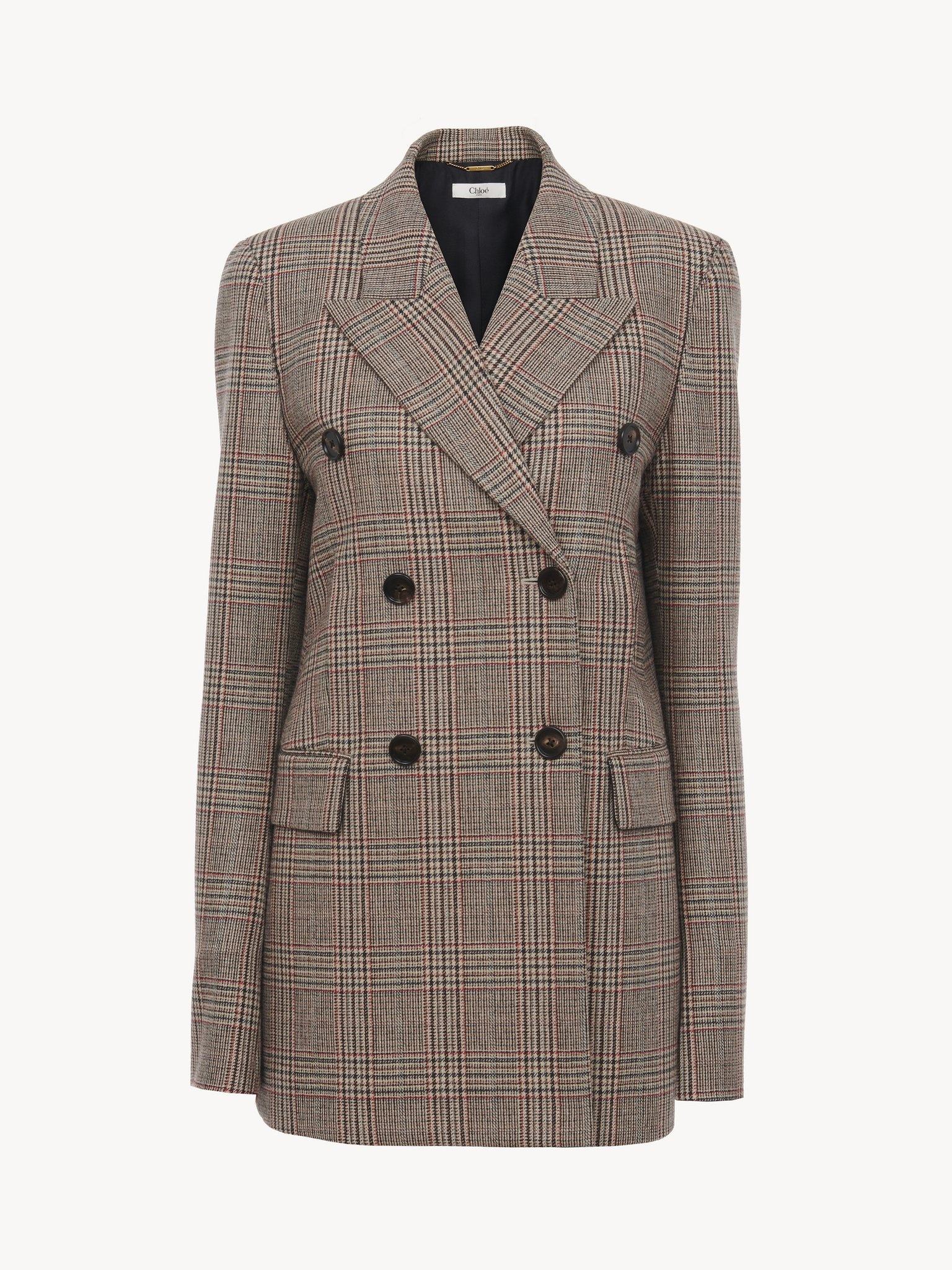 TAILORED JACKET IN PRINCE OF WALES WOOL - 2